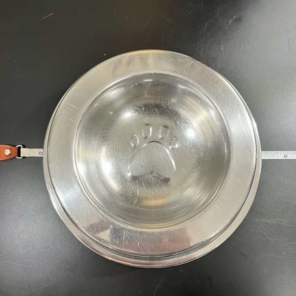 Set of 2 stainless pet bowls preloved - Picture 4 of 6